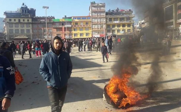 काभ्रेको पनौतीमा तनावः बिहानैदेखी कर्फ्यु