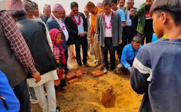 झिल्टुङ सम्पदा गाउँ सामुदायिक भवन शिलन्यास