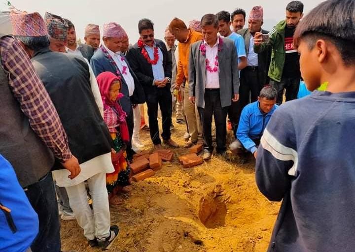 झिल्टुङ सम्पदा गाउँ सामुदायिक भवन शिलन्यास