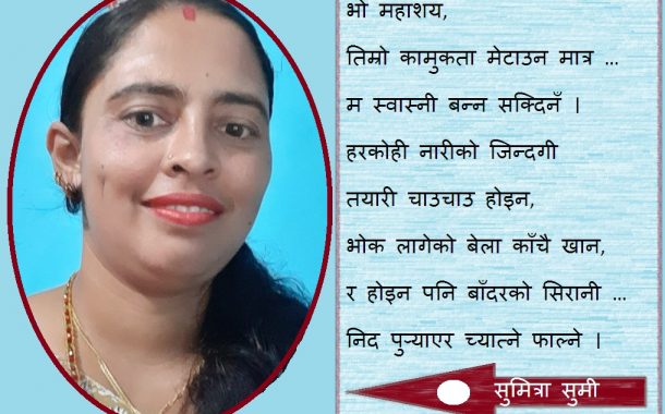 कविताः म स्वास्नी बन्न सक्दिनँ