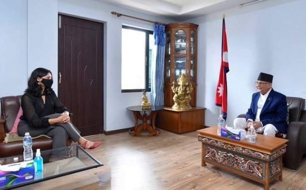 एमसीसी उपाध्यक्ष फातिमाले बालकोट पुगेर भेटिन् ओली
