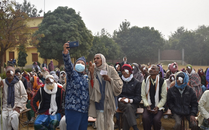 निःशुल्क आँखा शिविर मार्फत  ३५८ जनाले पाए नयाँ दृष्टि