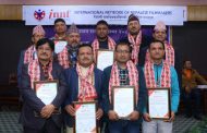 राजधानीमा पाँच नेपाली चलचित्रकर्मी सम्मानितः आइएनएफको अध्यक्षमा प्याकुरेल निर्वाचित