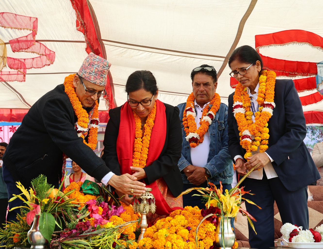 दिव्यनगर स्वास्थ्य चौकी भवन शिलान्यास