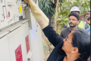 भरतपुरको मुख्य सडकमा भएको भूमिगत विद्युतिकरणको ब्रेकथ्रु