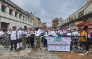 महिनावारी स्वच्छताका लागि ३९२ साइकल यात्रीको सचेतनामूलक र्‍याली